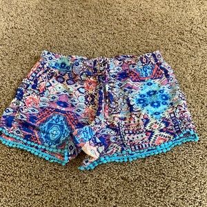 beach shorts with tassel fringe size small